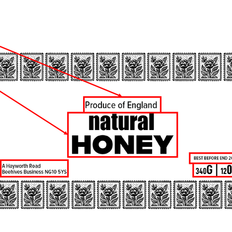 Clear Honey Label Design 10