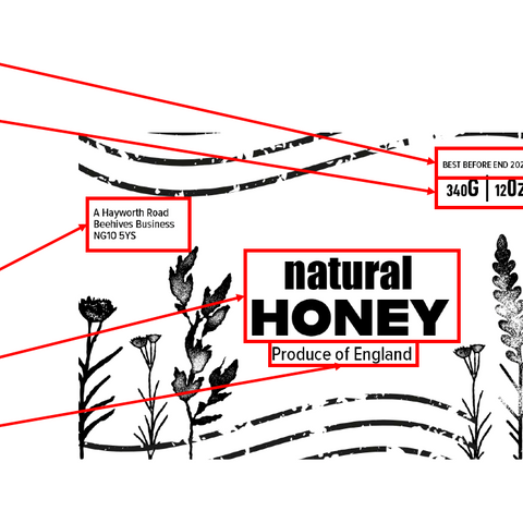 Clear Honey Label Design 11