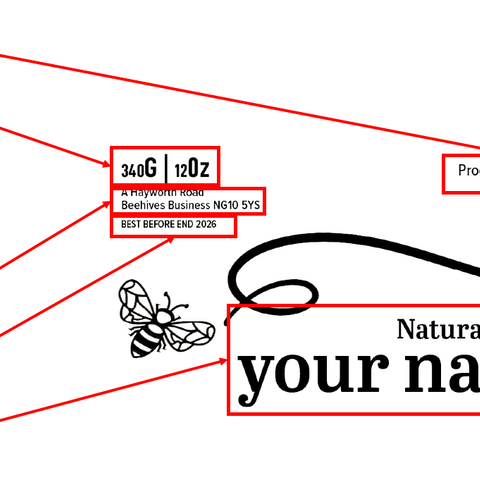 Clear Honey Label Design 14