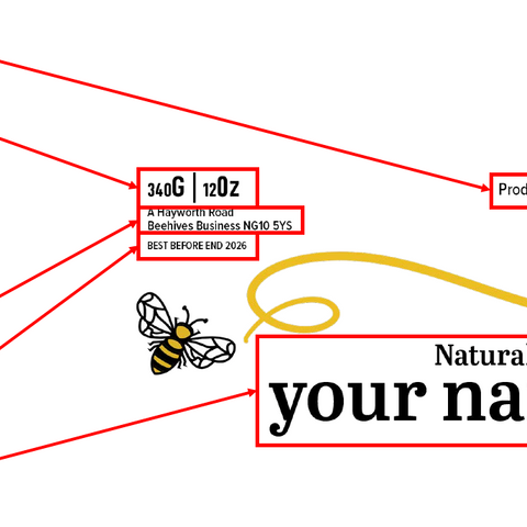 Clear Honey Label Design 15