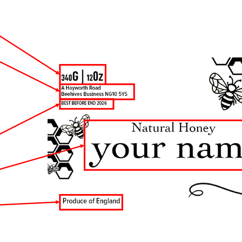 Clear Honey Label Design 16