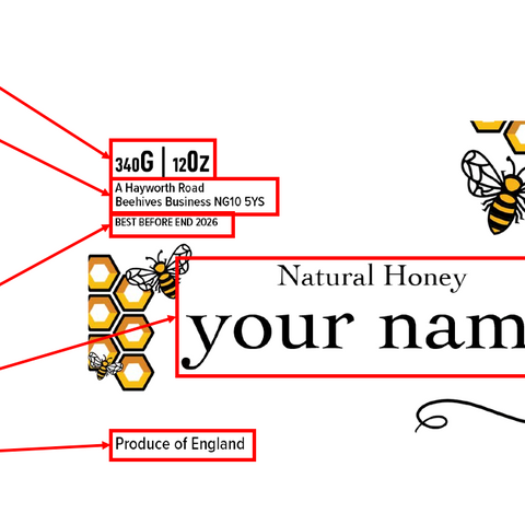 Clear Honey Label Design 17