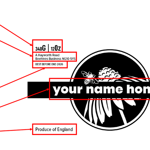 Clear Honey Label Design 19