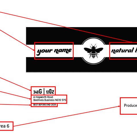 Clear Honey Label Design 1