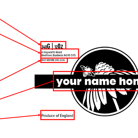 Clear Honey Label Design 20