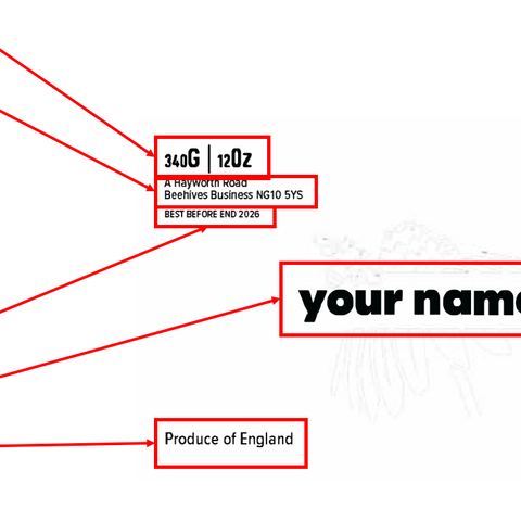Clear Honey Label Design 21