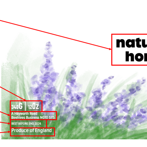 Clear Honey Label Design 22