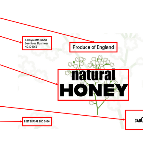 Clear Honey Label Design 23