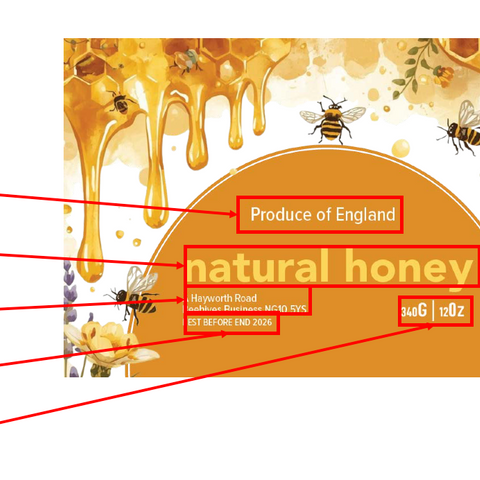 Clear Honey Label Design 25