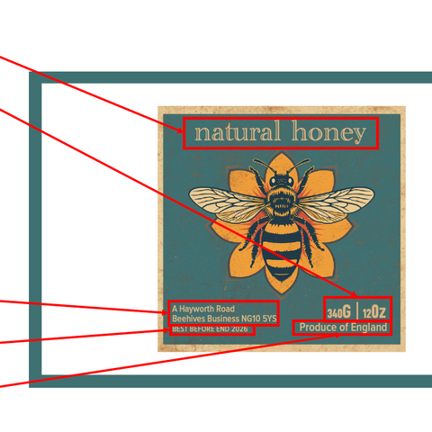 Clear Honey Label Design 27