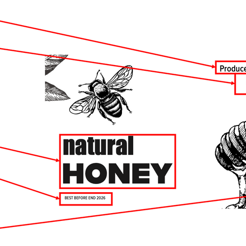 Clear Honey Label Design 29