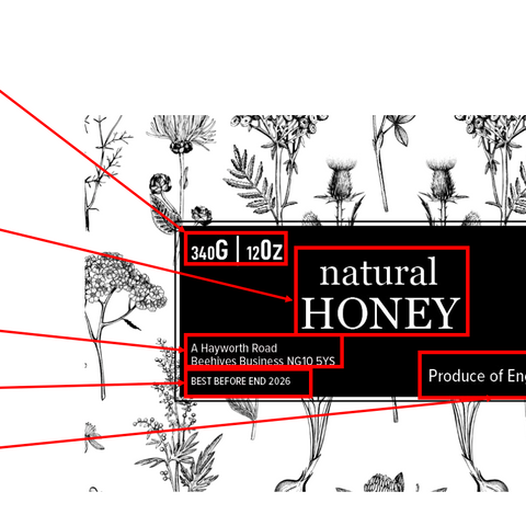 Clear Honey Label Design 2