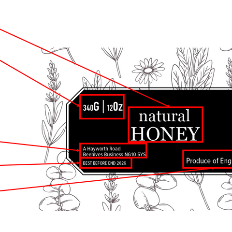Clear Honey Label Design 3