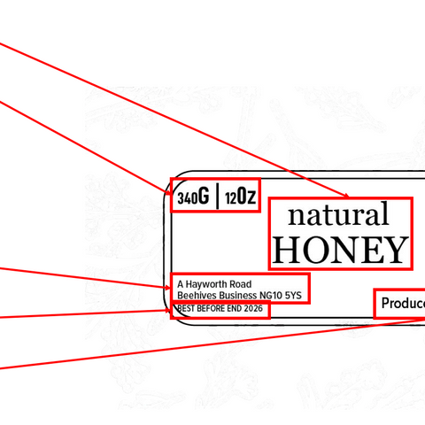 Clear Honey Label Design 6