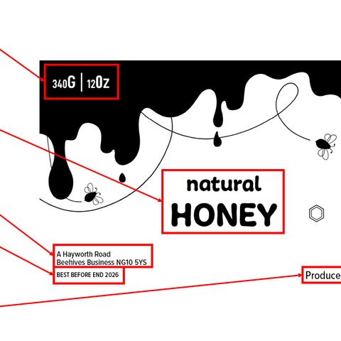Clear Honey Label Design 8