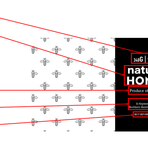 Clear Honey Label Design 9