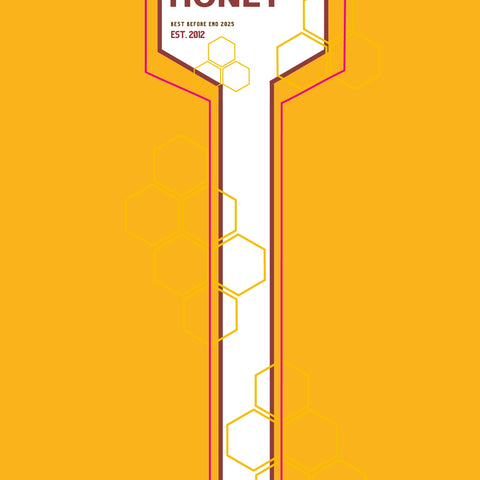 Tamper Evident Honey Label Design 5