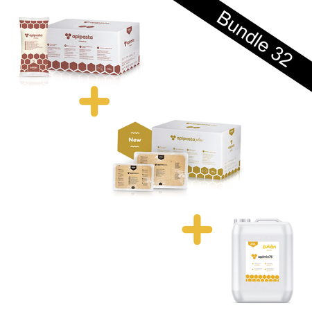 Bundle 32 - Apipasta Vitamins Box (15 x 1kg) + Apipasta Plus (14 x 1kg) + Apimix75 (20L/28kg)