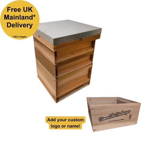 1st Grade Western Cedar Hive with Custom Laser Engraving