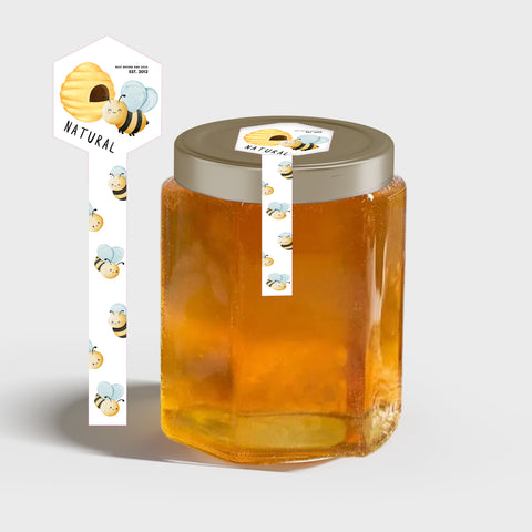 Tamper Evident Honey Label Design 14