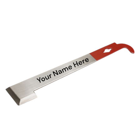 Personalised Laser Engraved J End Stainless Steel Half-Red Hive Tool