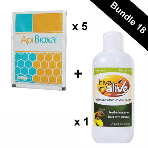 Bundle 18 (5 x 35g Api-Bioxal +500ml Hive Alive Concentrate)