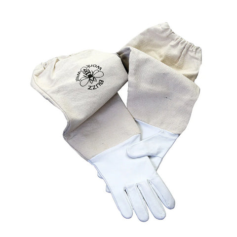 Bundle 16 (Buzz Professional Khaki Suit + White Leather Gloves)