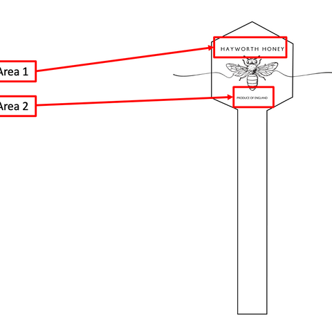 Tamper Evident Honey Label Design 1