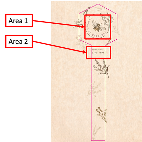 Tamper Evident Honey Label Design 19