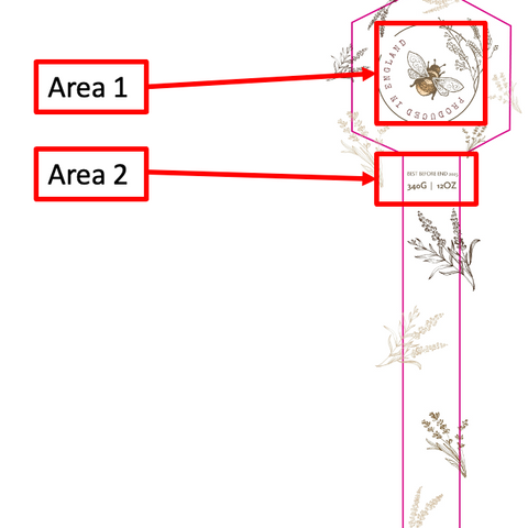 Tamper Evident Honey Label Design 20