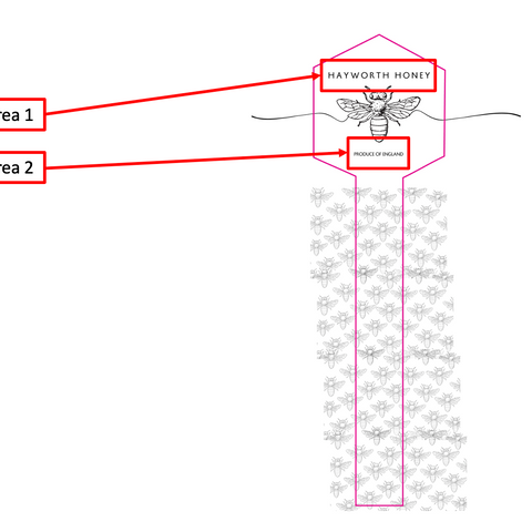 Tamper Evident Honey Label Design 3