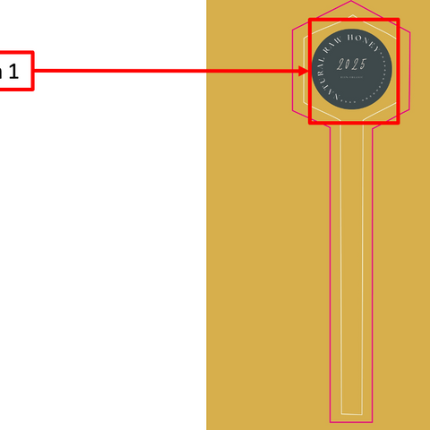 Tamper Evident Honey Label Design 40