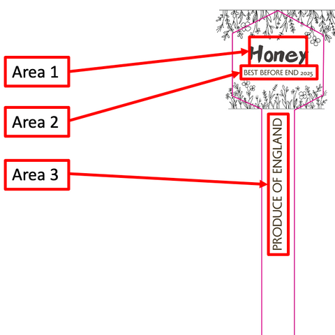 Tamper Evident Honey Label Design 44