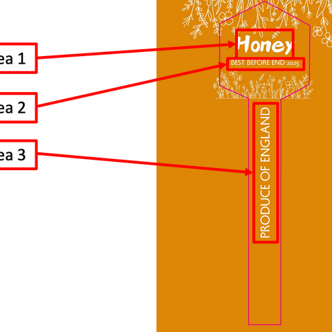 Tamper Evident Honey Label Design 45