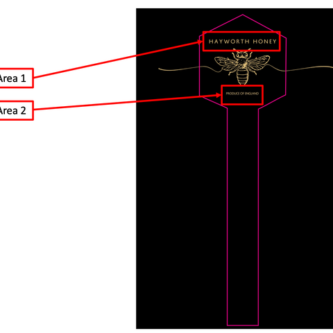 Tamper Evident Honey Label Design 4