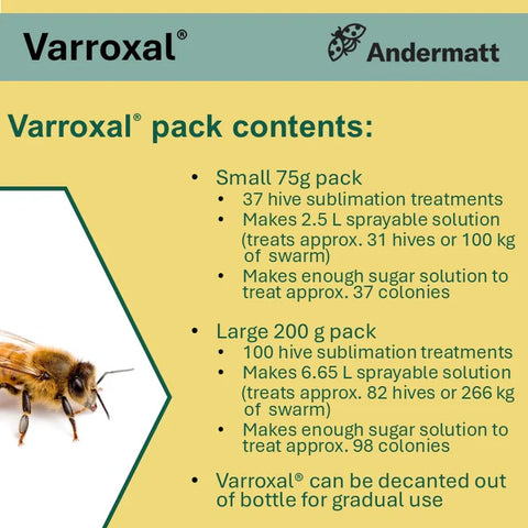 Varroxal (200g) – Oxalic Acid Varroa Treatment EXP 08/2030