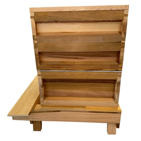 Simon The Beekeeper National Western Cedar WBC Style Hive (With Inner National Cedar Hive with Frames and Foundation)