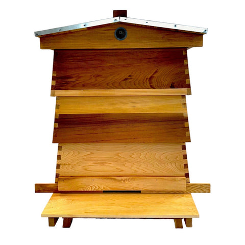 Bundle 3 Fully Assembled Western Red Cedar WBC Style Hive with Fully Assembled Value Hive With Fully Assembled Frames and Foundation