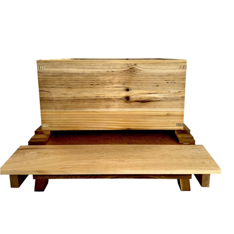 Bundle 17 - Fully Assembled Western Red Cedar WBC Style Hive with Fully Assembled Value Hive With Fully Assembled Frames and Foundation