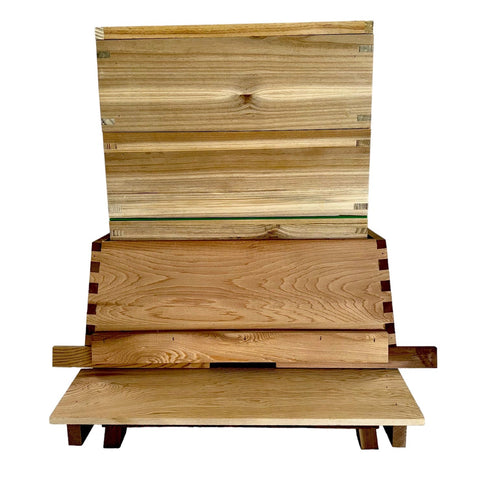 Bundle 17 - Fully Assembled Western Red Cedar WBC Style Hive with Fully Assembled Value Hive With Fully Assembled Frames and Foundation