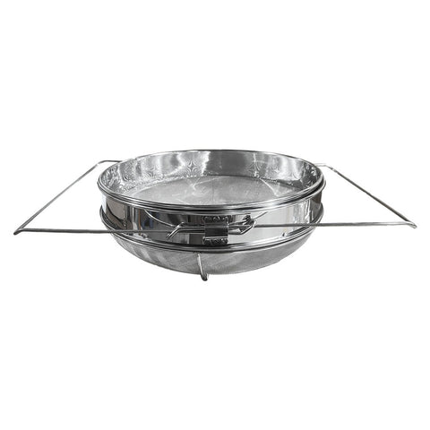 XL Stainless Steel Sliding Double Honey Strainer