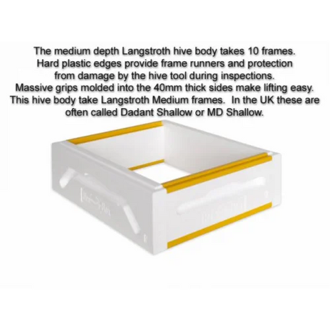 Paradise Honey 10-Frame Langstroth Hive with 4 Medium Bodies