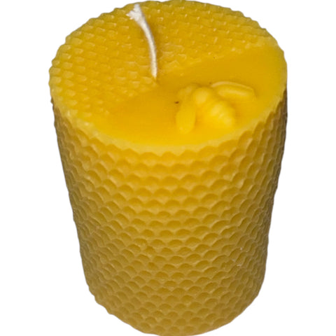 Honeycomb Candle Mould with Bee On