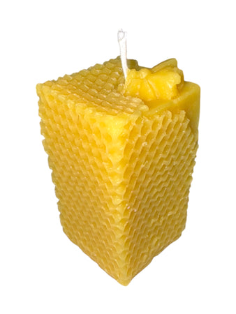 Honeycomb Candle Mould with Bee On Top