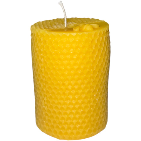 Honeycomb Candle Mould with Bee On