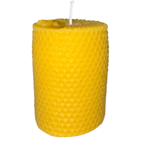 Honeycomb Candle Mould with Bee On