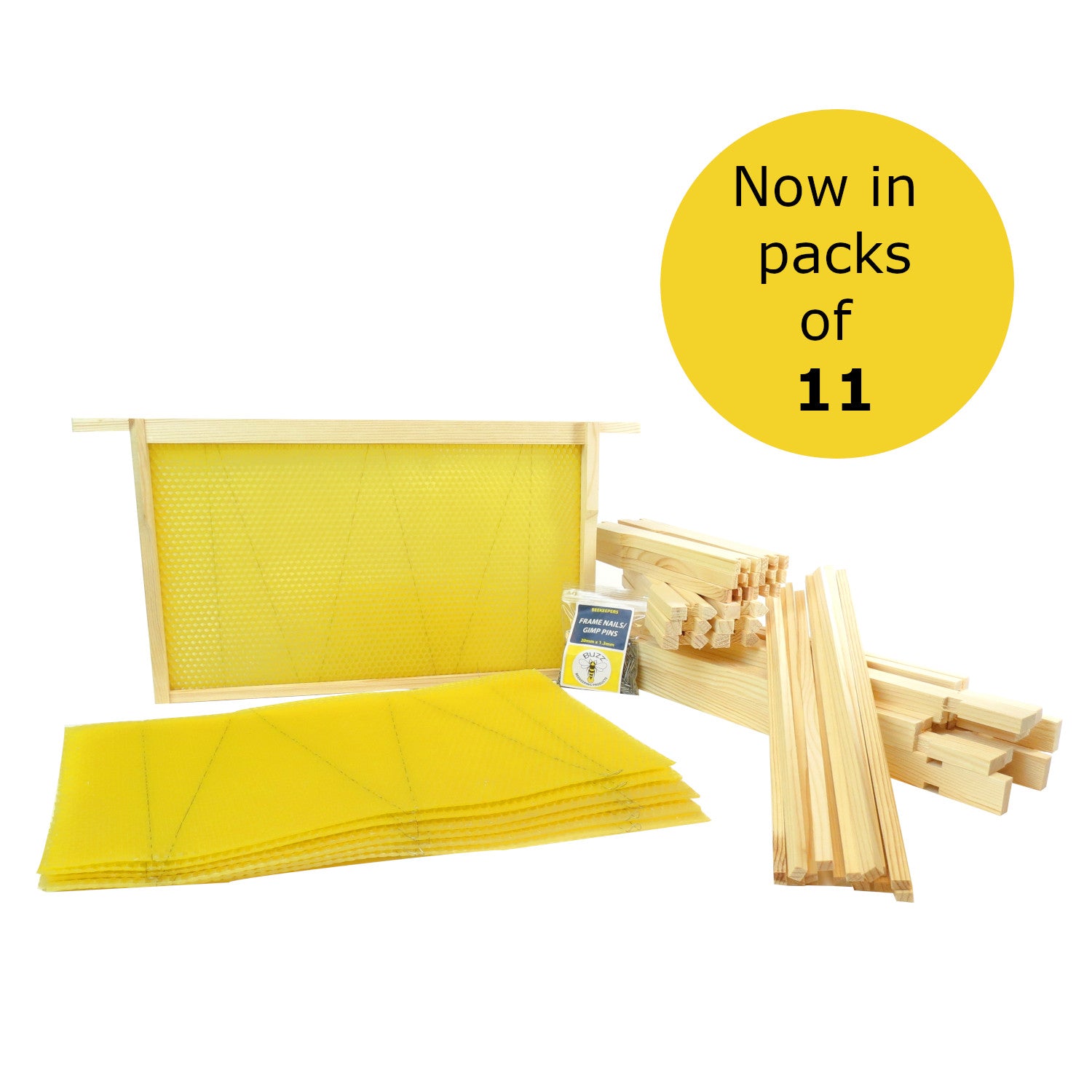 BS DN4 Brood Frame & Foundation Pack – Simon The Beekeeper