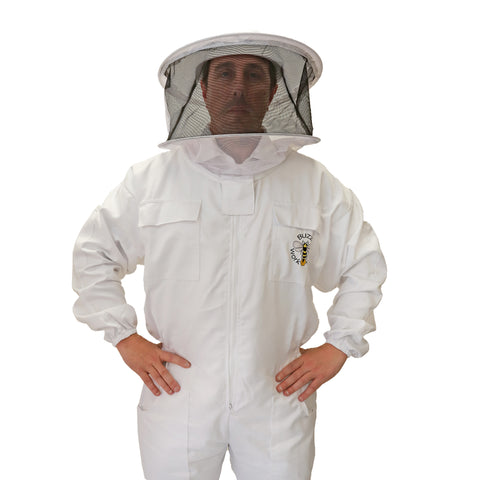 Buzz Work Wear White Suit with Round Veil