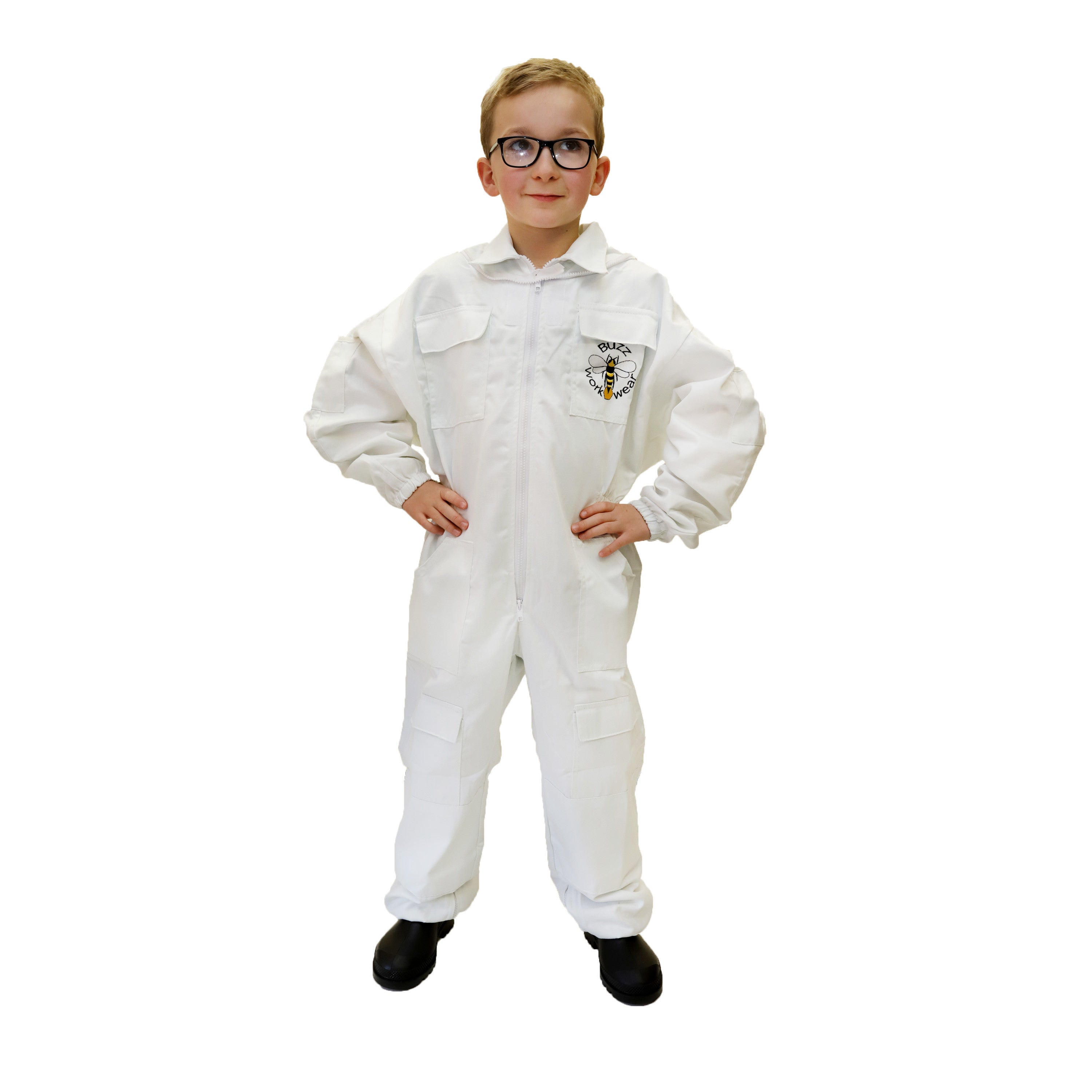 Children's Buzz Work Wear White Suit with Fencing Veil – Simon The ...