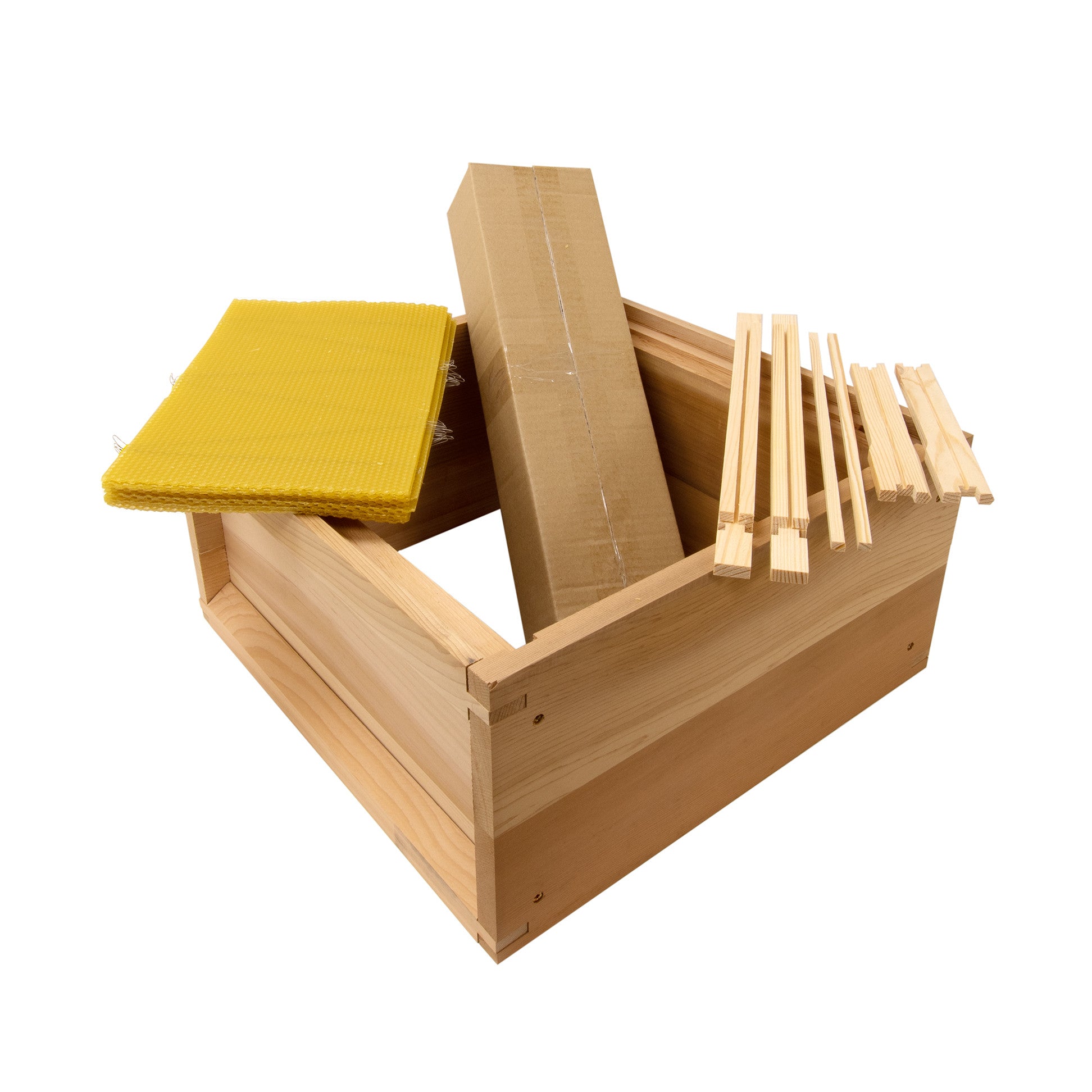 B.S National Western Cedar Brood Box with Frames & Foundation – Simon ...